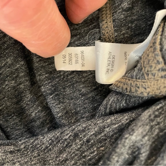 Athleta Leggings XS Heather DrifterGrey Zip Pockets Gently Worn Versatile - Picture 9 of 11